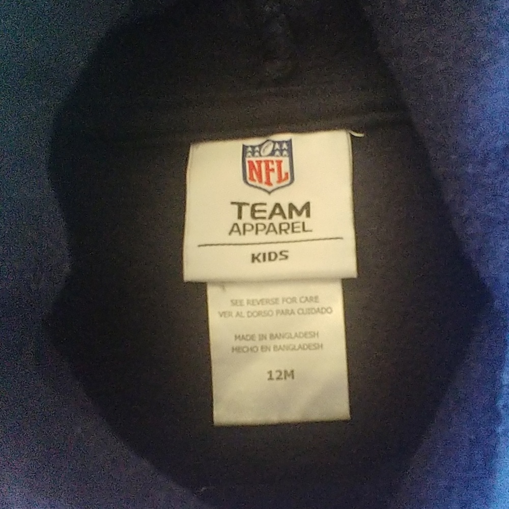 12 month Patriots hoodie. Like new